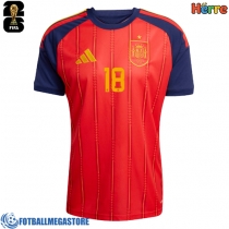 Fotballdrakt Herre Spania Martin Zubimendi #18 Hjemmedrakt VM 2026 Kortermet